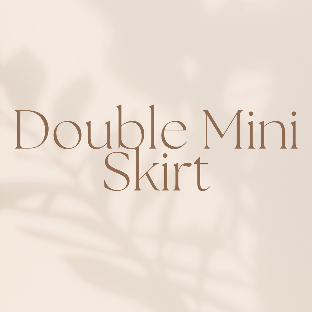 Double Mini Skirt