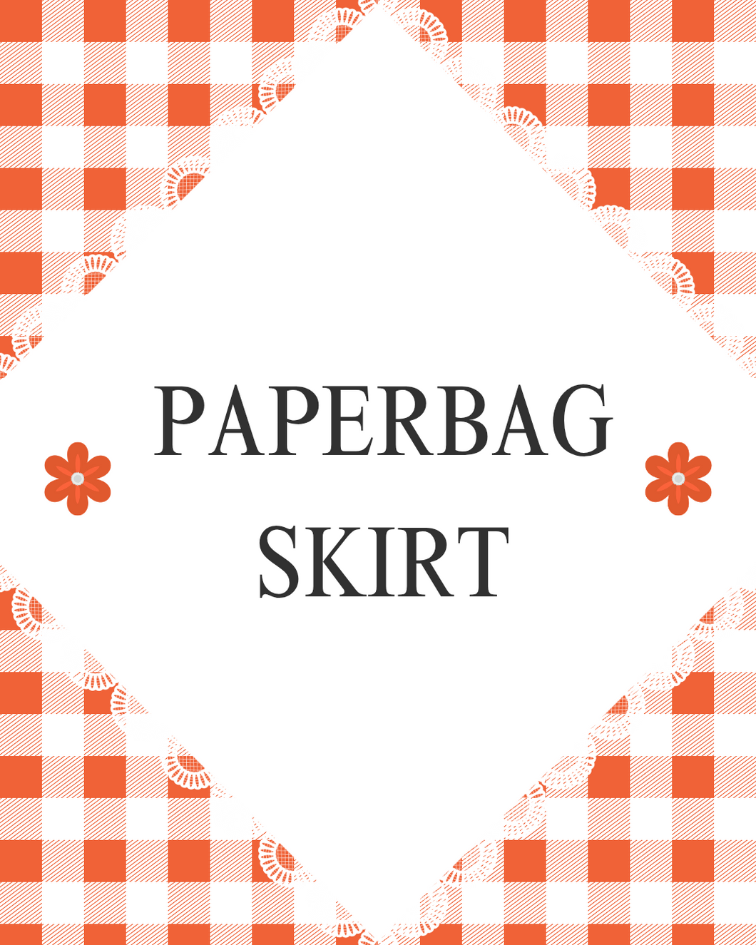 Mystery Plaid Paperbag Skirt