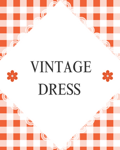 Mystery Plaid Vintage Dress